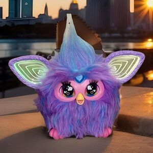 Purple Furby Interactive Plush Toy Bundle w/New Furby‎ Backpack!!